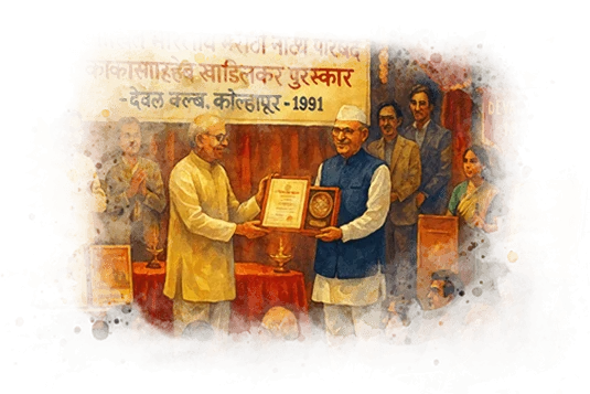 नाट्यक्षेत्रातील उत्तम कामगिरीसाठी काकासाहेब खाडिलकर पुरस्कार