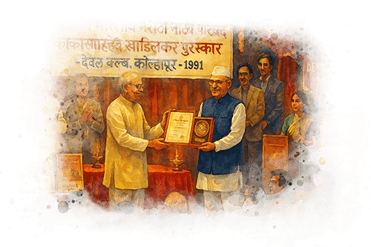 नाट्यक्षेत्रातील उत्तम कामगिरीसाठी काकासाहेब खाडिलकर पुरस्कार